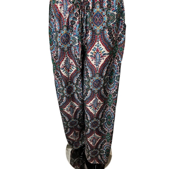 🔥🔥CHA CHA VENTE LADYS PAJAMA PANT PAISLEY PRINT 100% POLY WIDE LEG. - Picture 9 of 15